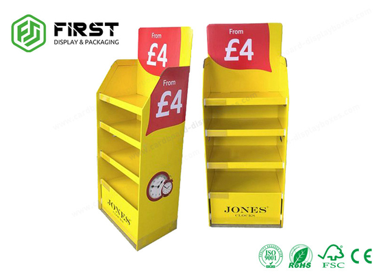 Colorful Printed Folded Safe Paper Exhibition Cardboard Pop Up Display Stands