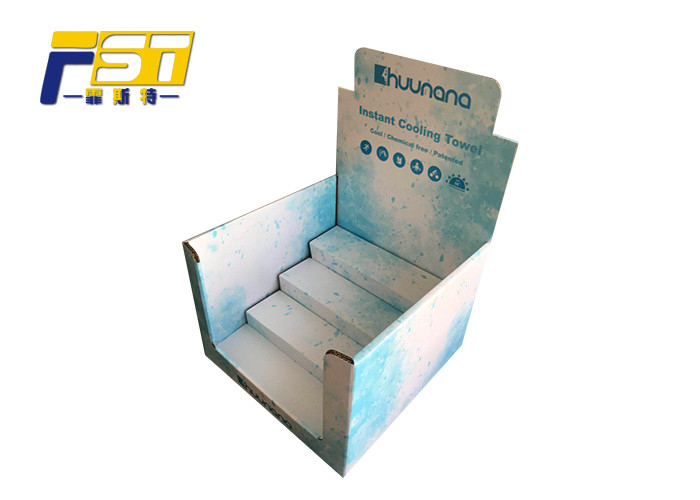 Customized Size Recyclable Paper Cardboard Counter Display Boxes with Shelves