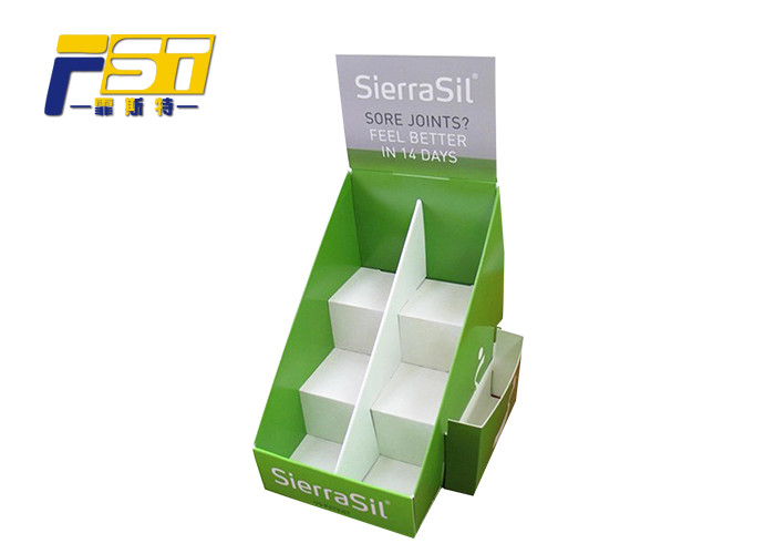 Eco - Friendly Material POS Counter Display Four Tiered Space Saving For Exhibitions