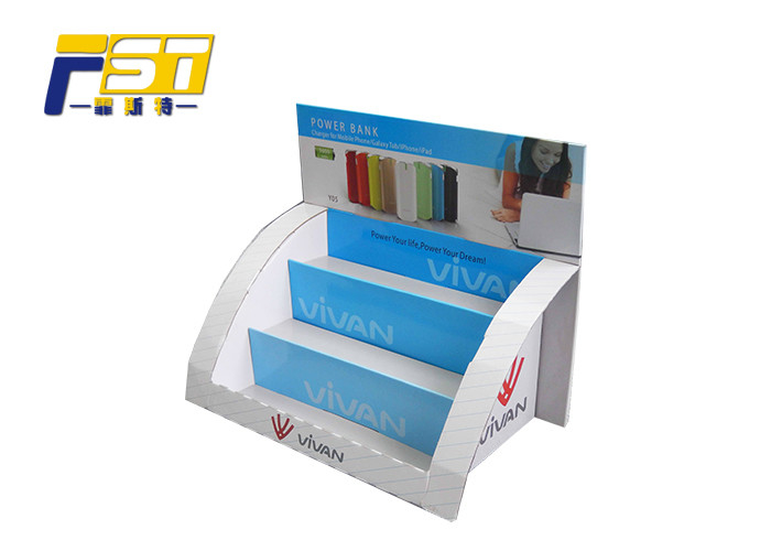 Customized Cardboard Counter Display Boxes Convenient Damp Proofing CMYK Printed