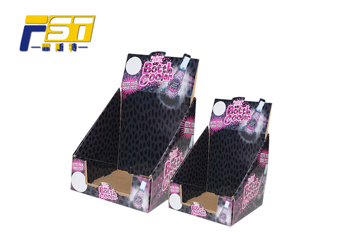 Bottle / Cup Printed Display Boxes Indoor Easily Recycled Saving Labor Power