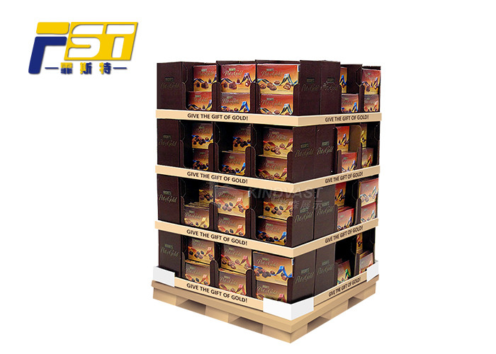 Heavy Duty Pallet Display Case Various Shapes Optional Glossy / Matte Lamination