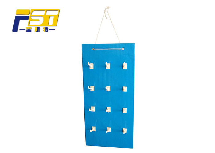 Cardboard Paper Side Wing Display , Size Customized Counter Hook Display Stand