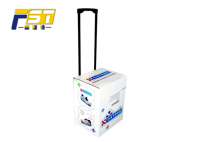 Glossy Printing Carton Trolley Box Sturdy Structure Environmental Friendly