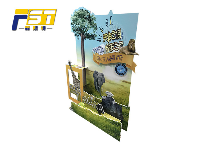 Attractive Foldable Cardboard Advertising Standee Unique Design For Promotion