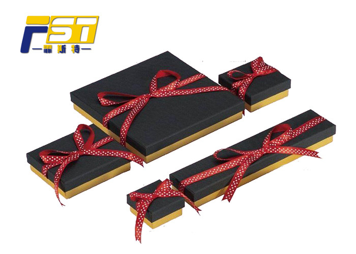 Custom Logo Cardboard Display Boxes , Handmade Luxury Gift Boxes With Ribbons