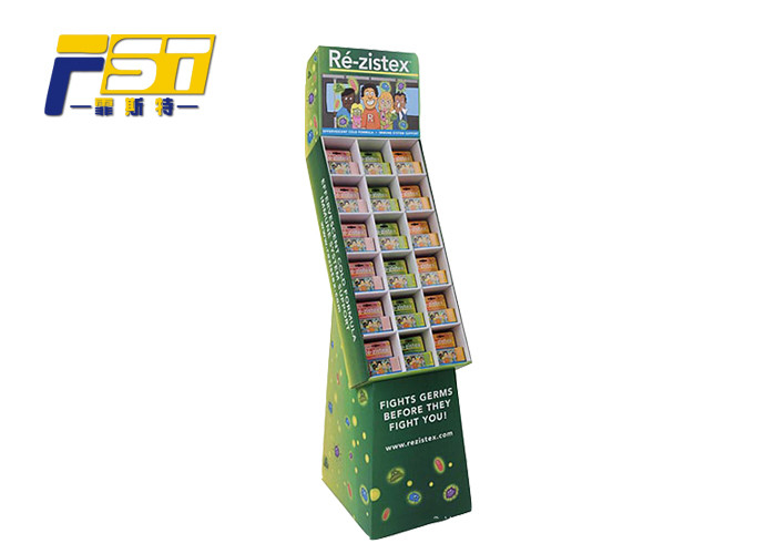 Advertising Cardboard Display Boxes Customized Printing With Grids Waterproof Paper