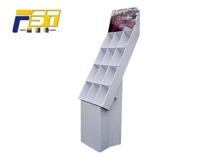 Advertising Cardboard Display Boxes Customized Printing With Grids Waterproof Paper