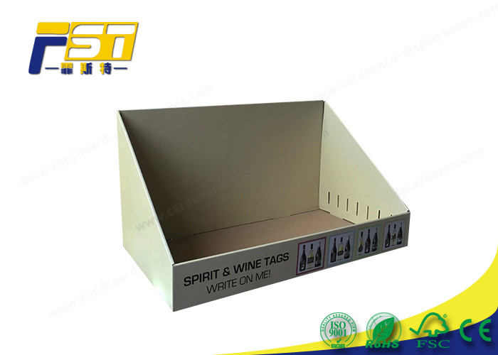 Elegant Printed Paper Counter Display Boxes Free Standing With Flat Packing