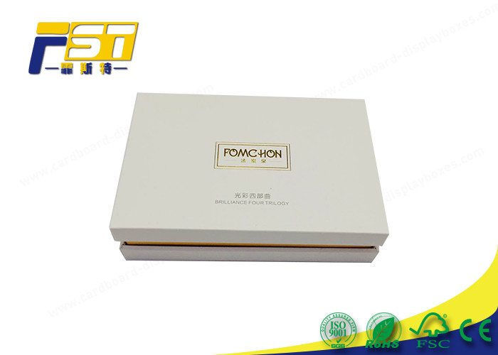 Custom Paper High End Gift Boxes Set , Rigid Cosmetics Box Packaging With Lid