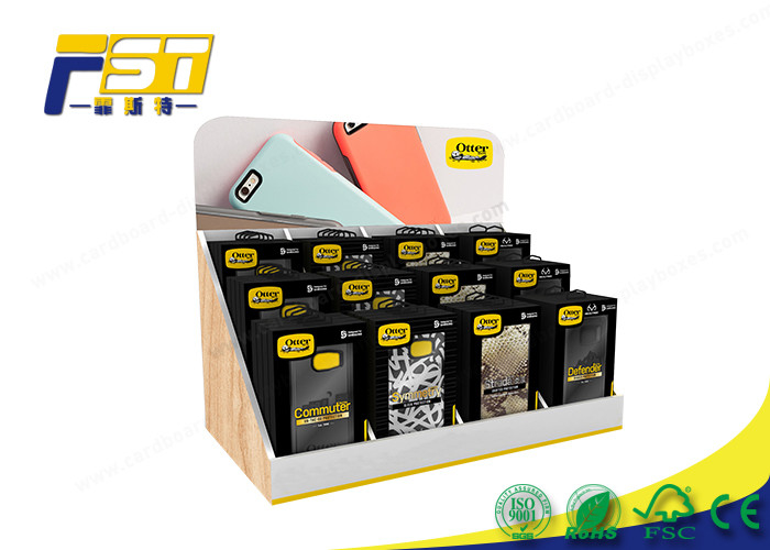 Foldable Retail Counter Display Cardboard Box Stands Custom Logo For Promotion