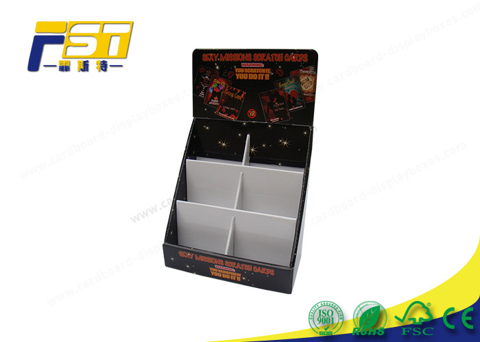 Offest Printing Retail Display Boxes Cardboard , Portable Cardboard Display Rack