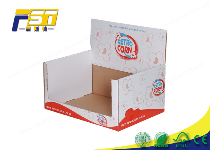 350g CCNB Cardboard CYMK Countertop Display Boxes ISO 9001