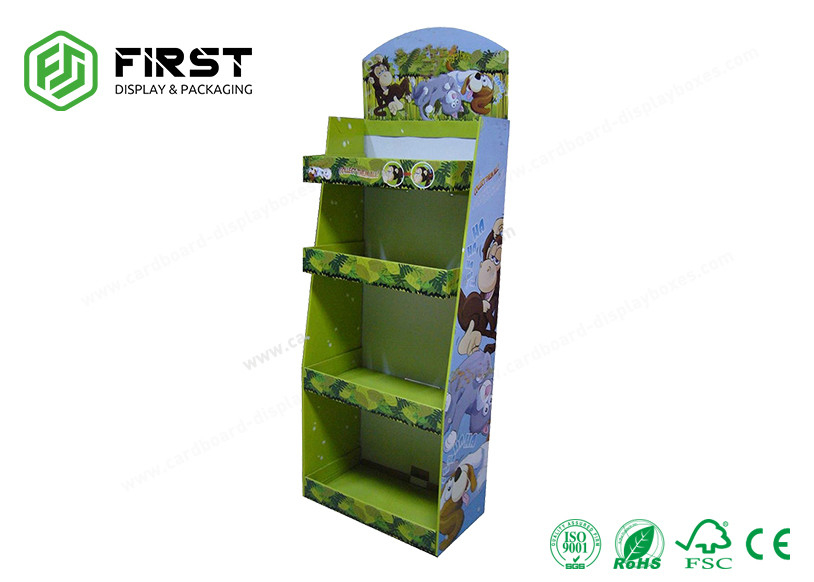 Foldable POP Carton Stand Supermarket Custom Retail Cardboard Floor Display