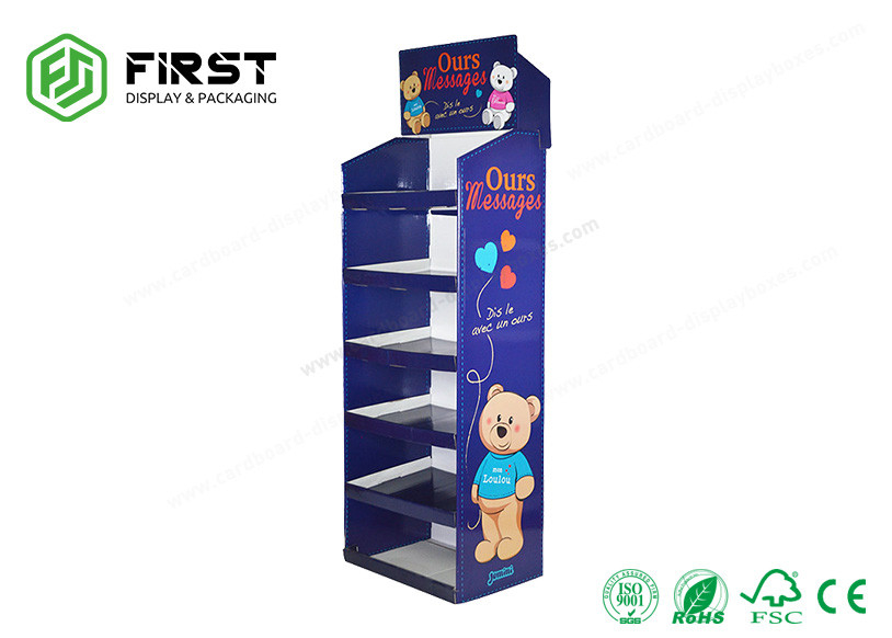 Custom Recyclable Cardboard Pop Up Display Stands Full Color Printing For Advertising