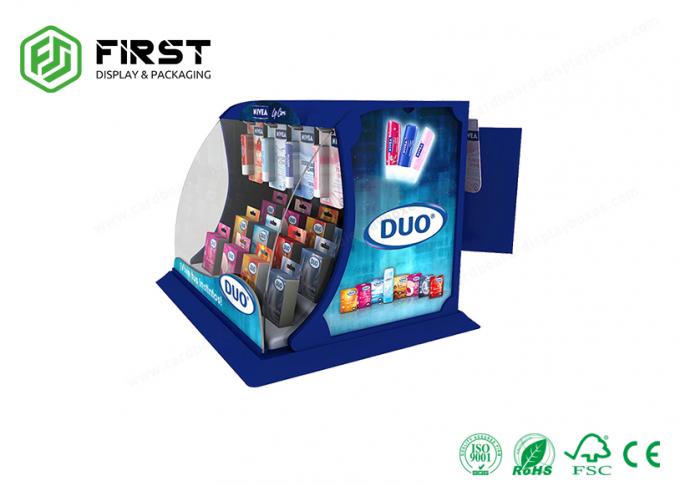Foldable Retail Cardboard Counter Paper Display Box Stands Custom Logo ...