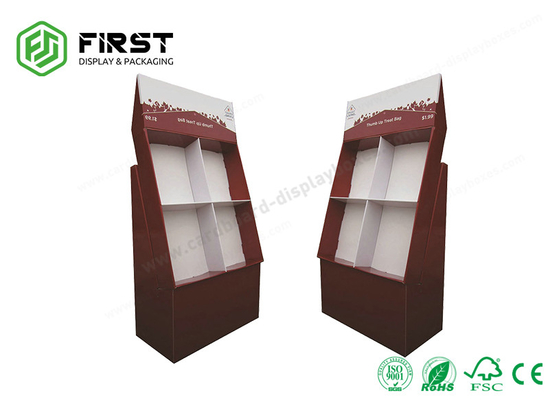 Offset Printing Cardboard Pop Displays Custom Made Varnish Coating