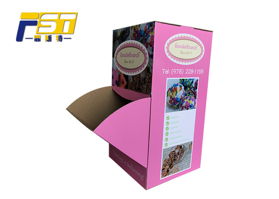 Rectangle Colored Corrugated Boxes , Custom Carton Boxes For Snacks Promotion