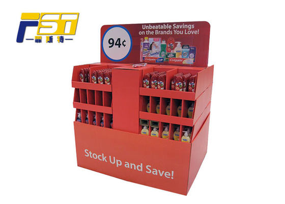 Oil Coating PDQ Pallet Display Convenient Bumping - Proof For Cleaning Products