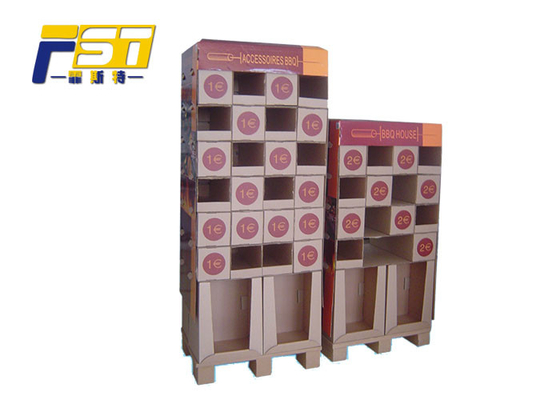 Custom Design Cardboard Pallet Display , Full Color Printing Corrugated Pallet Trays