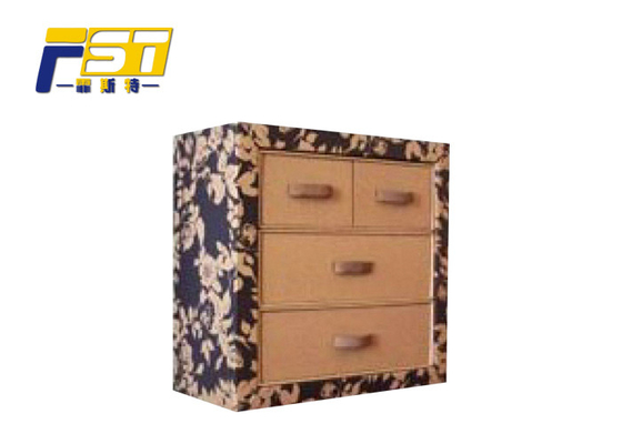 Strong Structure Cardboard Box Furniture , Customized Logo Cardboard Display Furniture