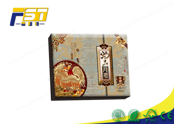 Mooncake High End Gift Boxes Luxury Paper Packaging Various Sizes With Hot Stamping