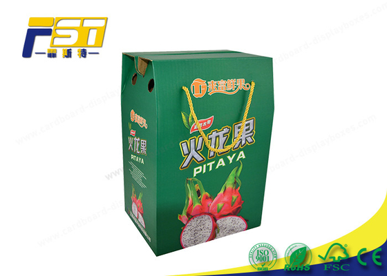 Printing Folding Colored Corrugated Boxes Custom Logo For Fruit Package Carton