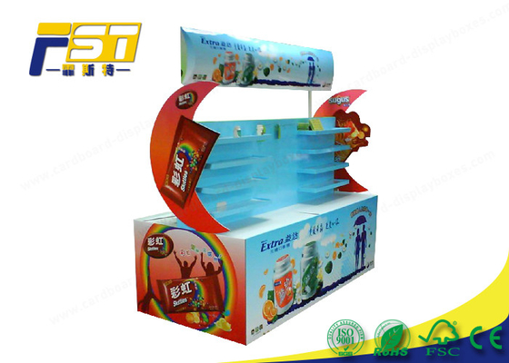 Waterproof Corrugated Cardboard Pallet Display Glossy Surface For Retail Promotion