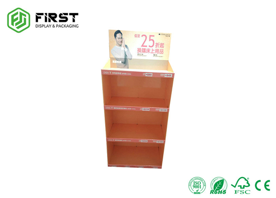 Matte Lamination Cardboard Floor Displays , Easy Advertising Cardboard Display Racks