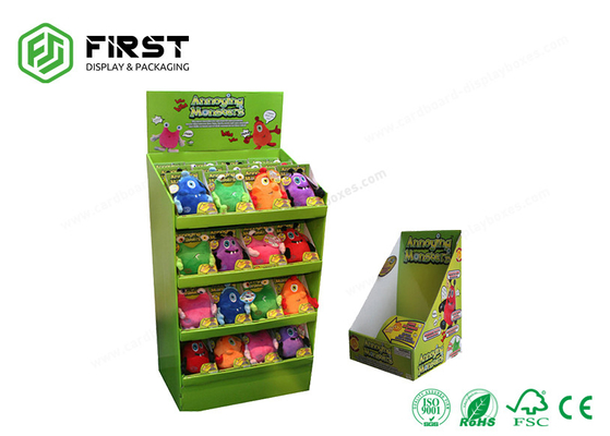 Custom Recyclable Cardboard Display Shelves Full Color Offset Printing For Retail Promotion