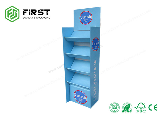 Custom Easy Assembly Paper Display Retail Promotion Floor Corrugated Display Stand