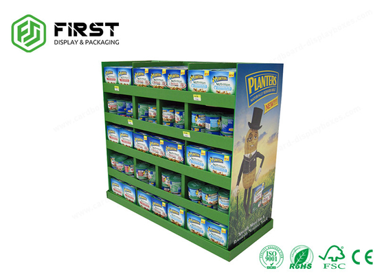 4C Color Printing Bespoke Promotion Customized Corrugated Floor Cardboard Display Stand