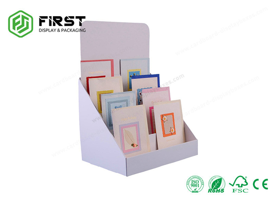 Foldable Cardboard Point Of Purchase Displays Varnishing CMYK Printing