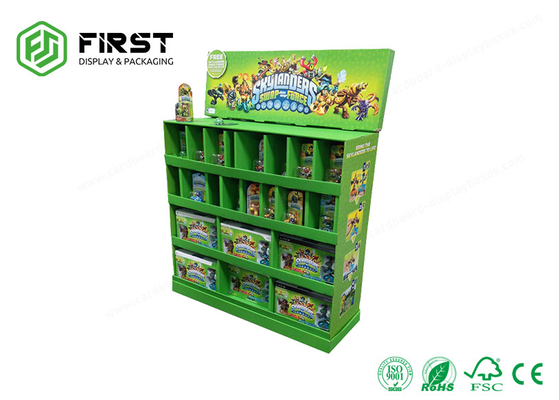Custom Made Recyclable POP Carton Stand Customized Printing Cardboard Floor Display Stand