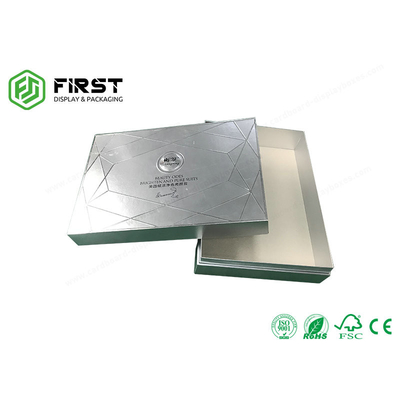 Customized Logo Glossy Printed Decorative Cardboard Cosmetic Gift Packaging Box With Lid