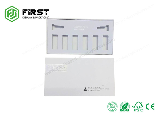 White Cardboard Rigid High End Gift Boxes Handmade Hot Stamping Logo With Lid