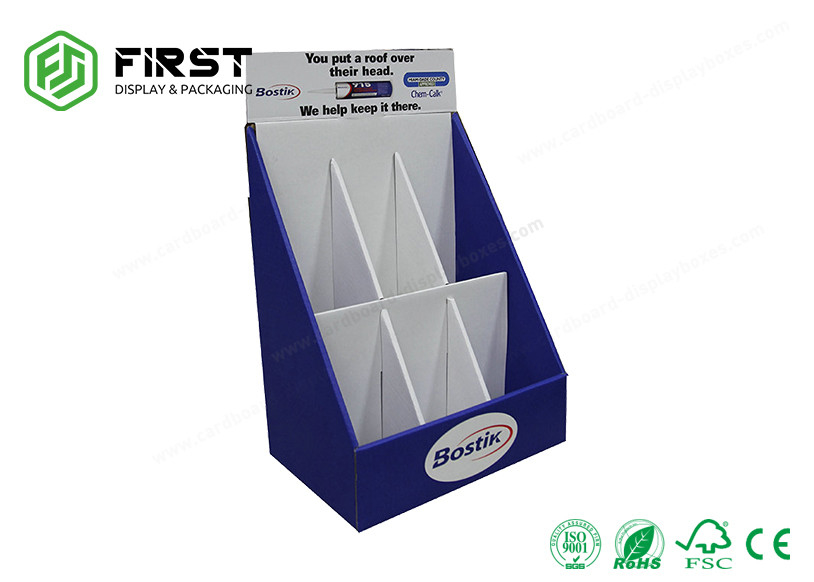 Customized Cardboard Counter Display Boxes Printing Corrugated Counter Top Display