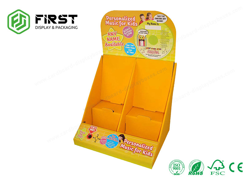 Customized Cardboard Counter Display Boxes Printing Corrugated Counter Top Display