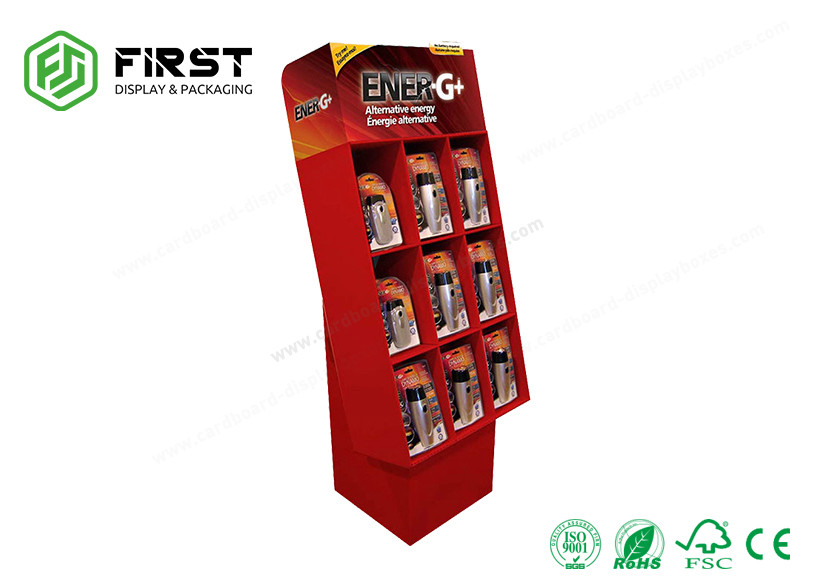 Offset Printing Cardboard Pop Displays Custom Made Varnish Coating