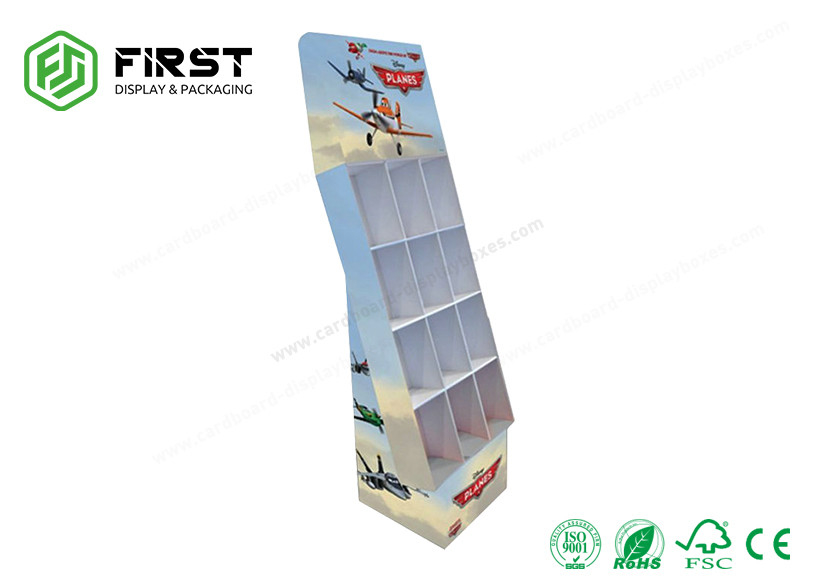 Offset Printing Cardboard Pop Displays Custom Made Varnish Coating