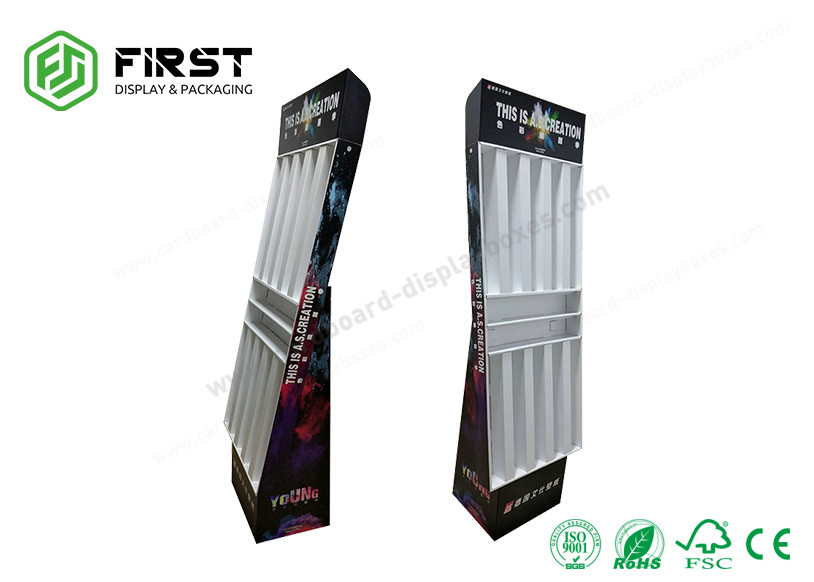 Colorful Printing Cardboard POP Displays Custom Design Retail Cardboard Floor Display