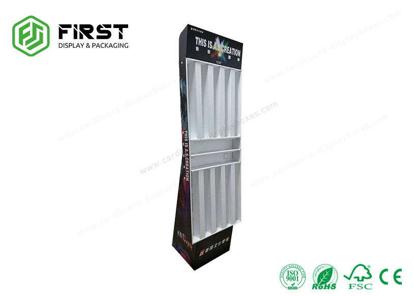 Colorful Printing Cardboard POP Displays Custom Design Retail Cardboard Floor Display