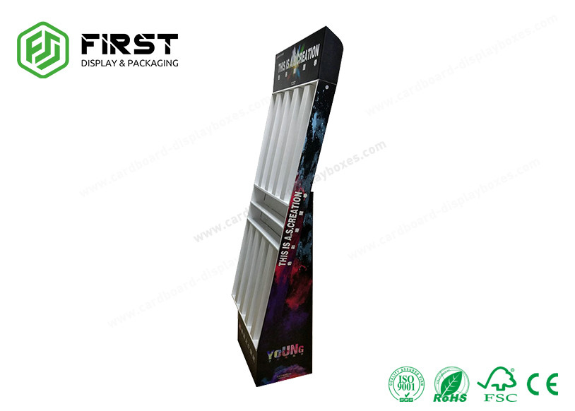 Colorful Printing Cardboard POP Displays Custom Design Retail Cardboard Floor Display