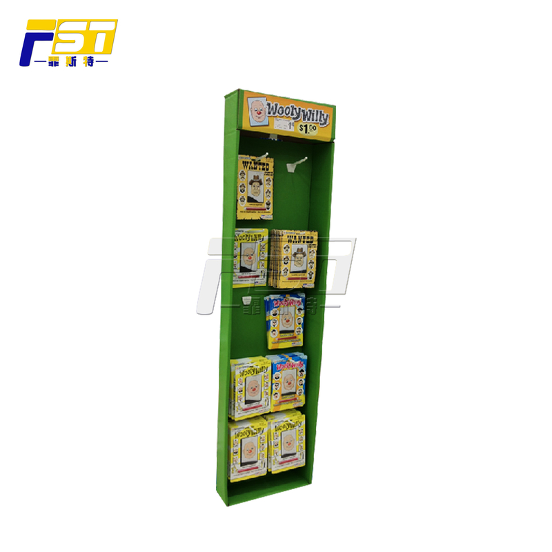 Custom Design Cardboard Side Wing Displays CMYK Printing Durable For Promotion