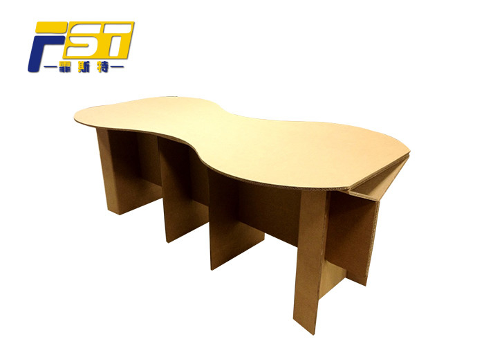 Light Weight Cardboard Commercial Display Furniture Full Color Printing For Promotion