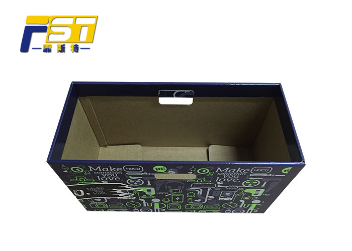 Heavy Duty Colored Corrugated Boxes UV Coating Serviceable High Load-Bearing Capacity