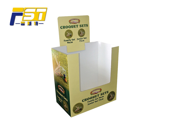 Advertising Rectangle Cardboard Dump Bins Portable Saving Labor Power For Milk