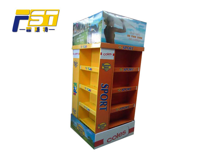 CMYK Printing Cardboard Pallet Display , Paperboard Pallet Display Box For Promotion