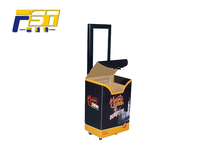 Eco - Friendly Mobile Folding Box Trolley Silk Screen Printing With Large Capacity