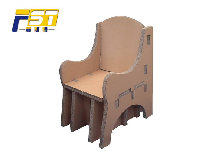 Convenient Eco Chair Foldable Cardboard Furniture Multifunctional For Chain Stores
